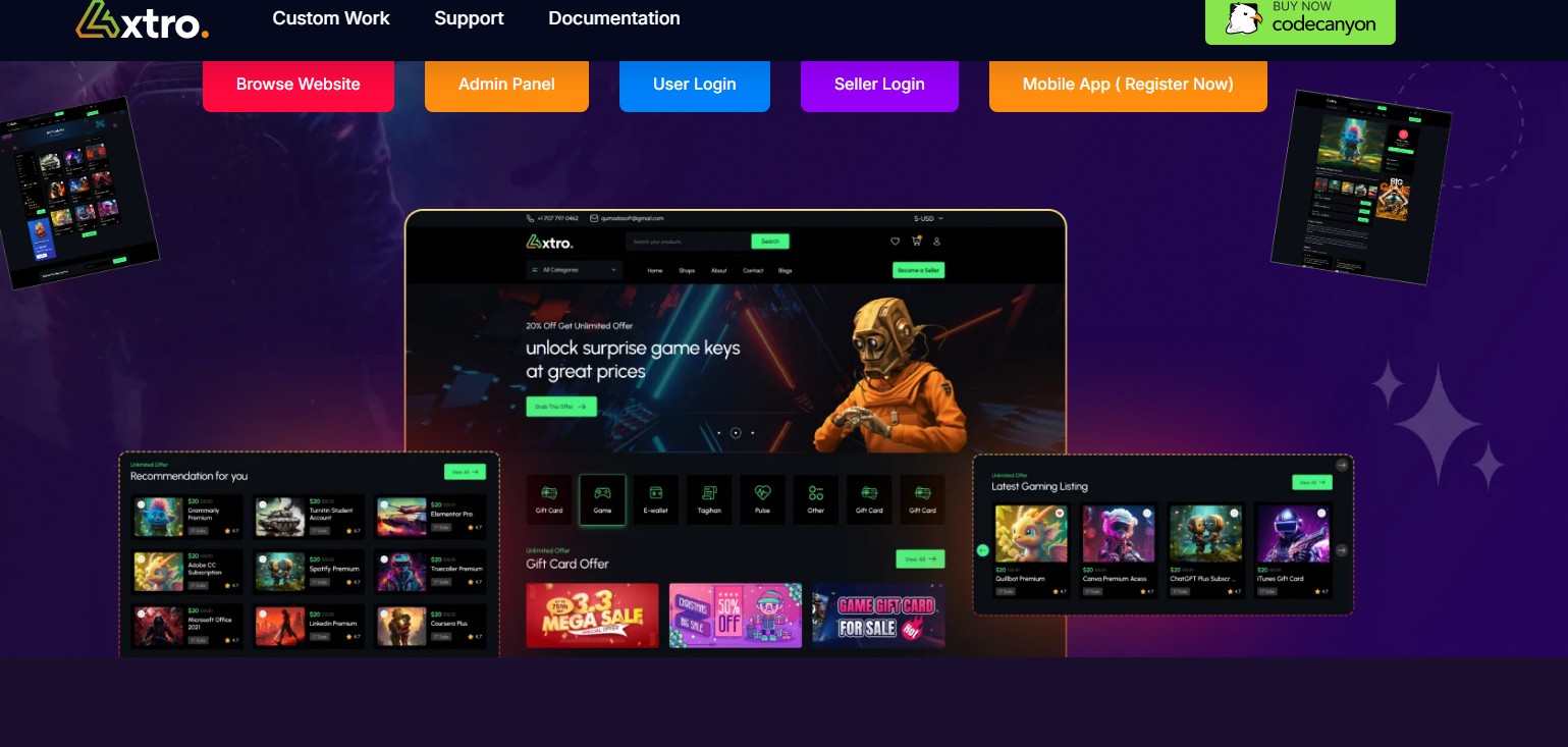Axtro v. 2.0.0 — покупка и продажа игр