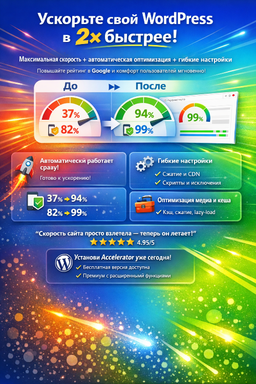 [WP] Seraphinite Акселератор - ускоритель для сайта на WordPress