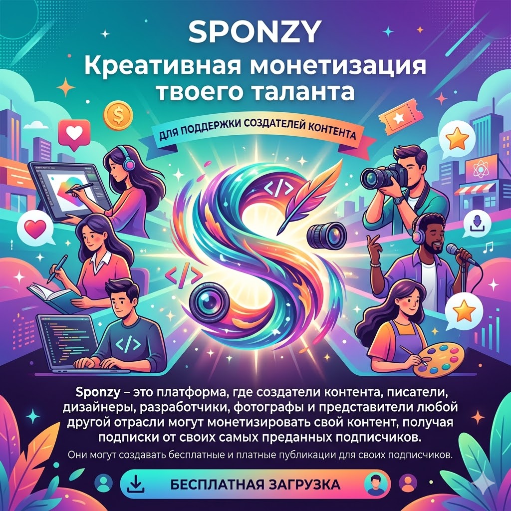 Sponzy v7.9 – Скрипт поддержки контента для создателей контента