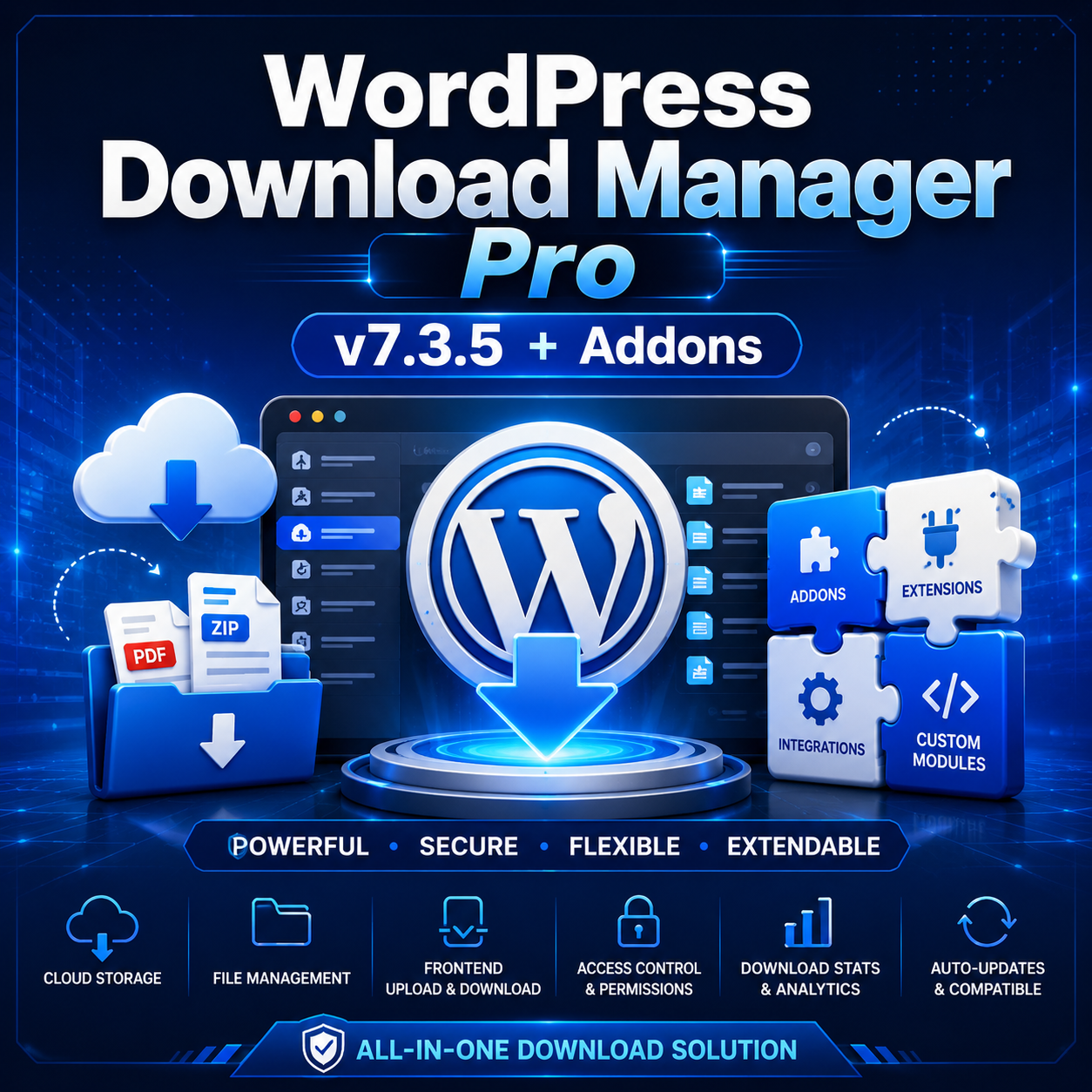 WordPress Download Manager Pro v7.3.5 + Дополнения