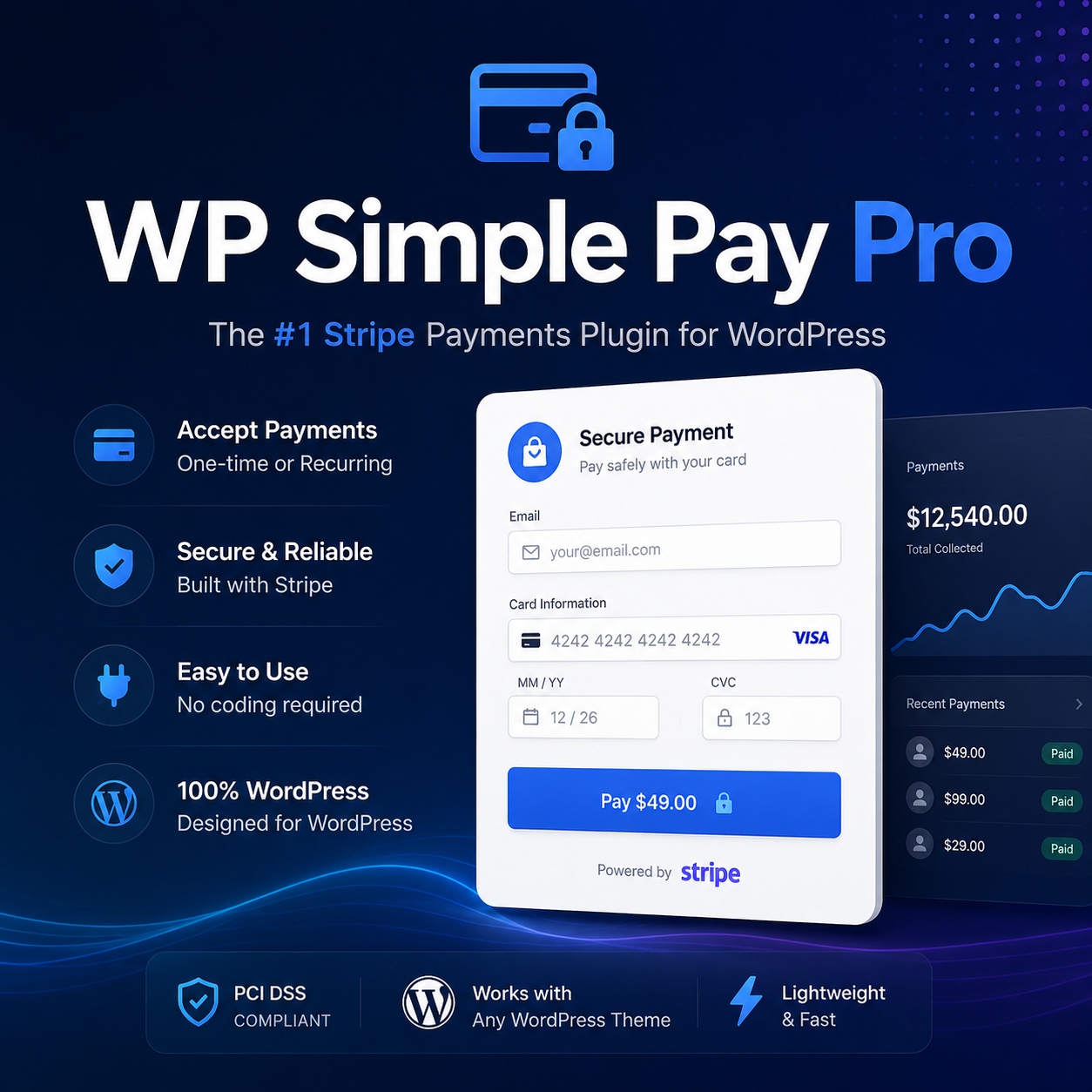 WP Simple Pay Pro v4.17.2 – плагин Stripe Payments для WordPress