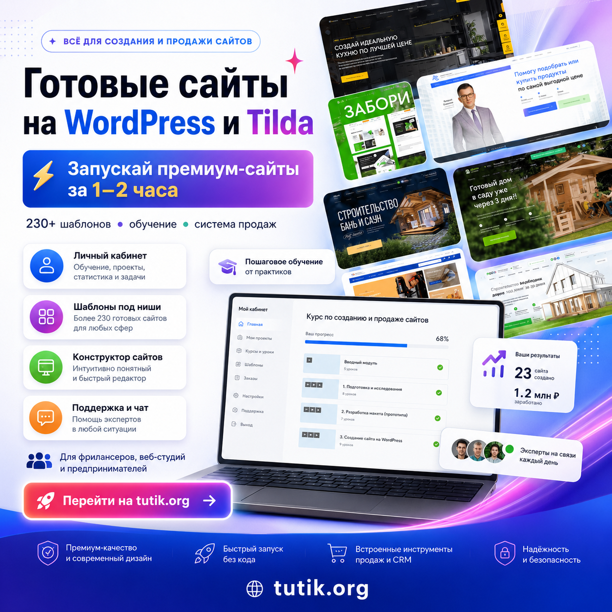 Paradigma Master – Готовые WordPress-сайты + система продаж [Тариф Vip]